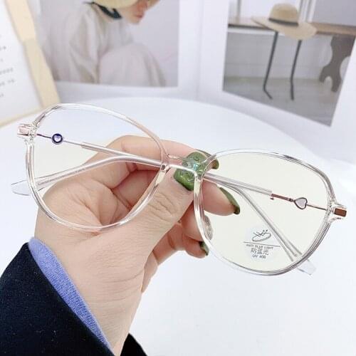 46983 Metal Round Glasses Frame Men Women Optical Fashion Anti Blue Computer Eyeglasses