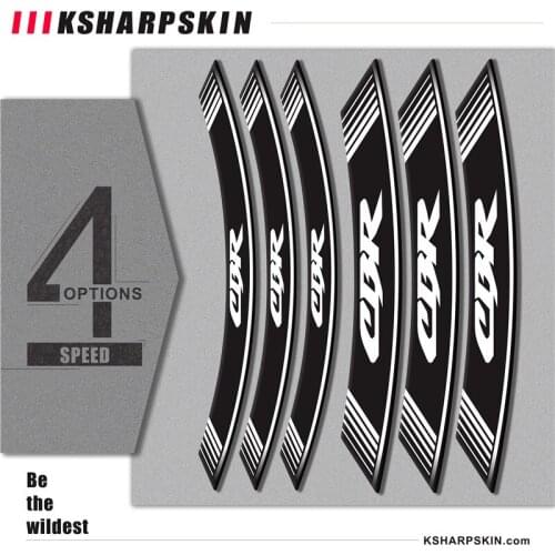 Wheel foil film personality tire logo decorative motorcycle sticker inner edge reflection decal for HONDA CBR