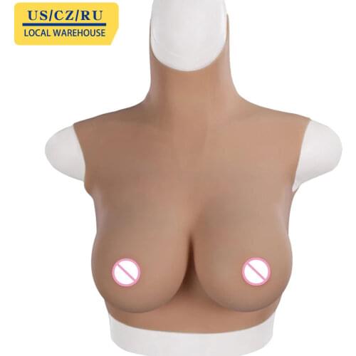 Crossdresser Realistic Silicone Breast Forms Fake Boobs Artifical Tits Breast Plate Drag Queen Shemale Transgender Cosplay