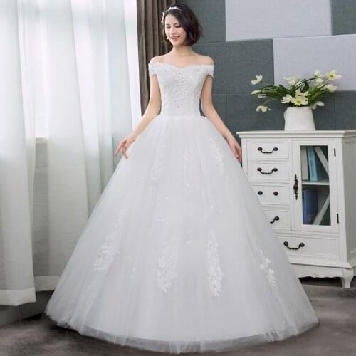 Wedding Dress New Style Bride Lace Wedding Dresses Lace Up Princess Dresses Ball Gowns