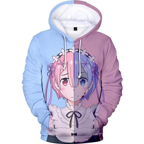 Re Zero Hoodie Anime Sweatshirt Men Women Kid Clothes Kawaii Clothing Japanese Style