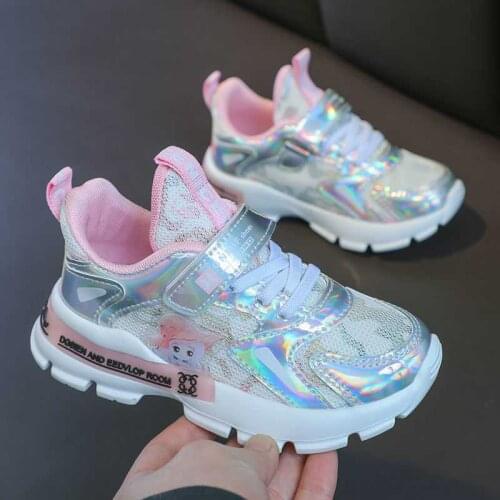 2021 Summer Kids Shoes For Girls Comfortable Sports Shoes For Girls Kids Shoes Girls Autumn Breathable MeshToddler Lightweight