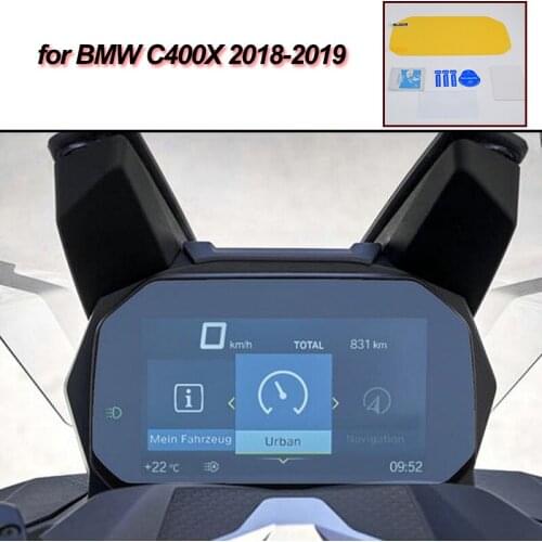 C400X moto Cluster Scratch Protection Film Instrument Dashboard Cover Guard TPU Blu-ray for BMW 2018-2019 C400X