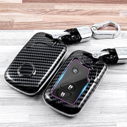 1pcs ABS Car Key Fob Cover for Lexus RX is CT GS NX ES RC RCF GSF Keyless Remote Control Smart Key Protector Shell with KeyChain