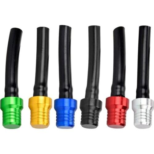 1 Pcs Aluminum Fuel Tank Cap Valve Exhaust Breathing Hose Motorcycle Modified Parts Fuel Tank Cover Multicolor