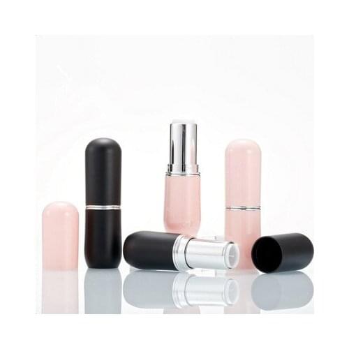 10/30/50pcs 12.1mm DIY Black/pink Lipstick Tubes Lip Balm Containers Empty Cosmetic Containers Lip Rouge Bottles Wholesales