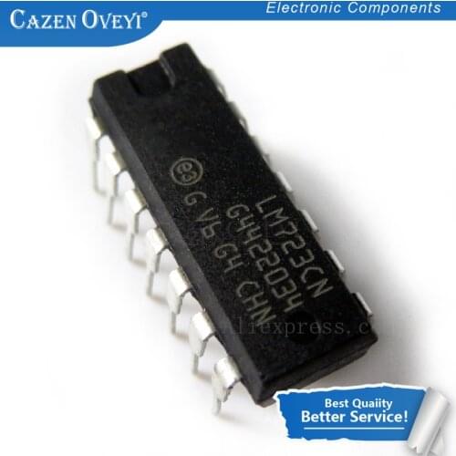 10pcs/lot LM723CN LM723 DIP Adj. Voltage Regulator IC 2-37V 150mA New Original In Stock