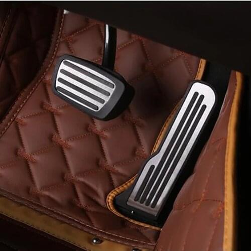 2pcs/set For Chevrolet Camaro HSV Camaro 2016 2017 2018 AT Gas Fuel Brake Foot Pedal Pad Cover Trim Case Plug & Play