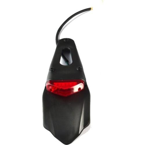 2017 Universal Motorcycle LED Brake Tail light & Rear Fender Back Splash Guard Motocross Dirt Bike Custom Motorbike