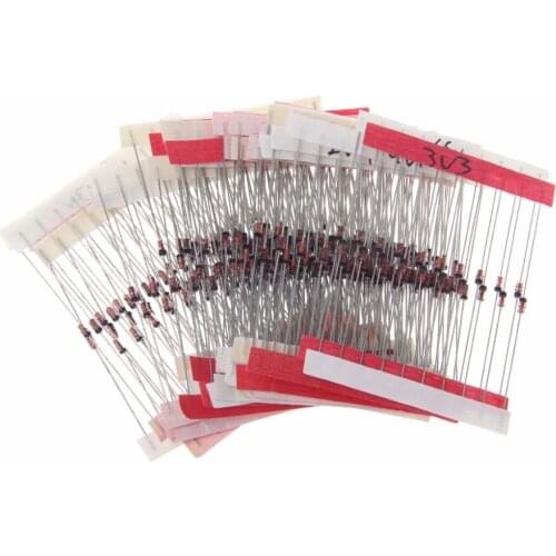 270 Pcs 2.4V-33V 27 Values 1/2W 0.5W Zener Diode Assorted Kit Active Components Diodes Dropship