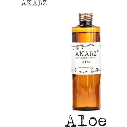 AKARZ Famous brand aloe oil natural aromatherapy high-capacity skin body care massage spa aloe essential oil
