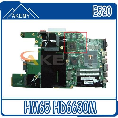 Akemy Suitable For Lenovo ThinkPad E520 Laptop Motherboard PGA988B HM65 GPU HD6630M DDR3 100% Test Work