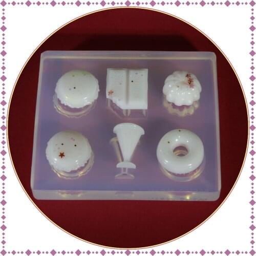 Cup of donuts Liquid silicone mold DIY resin jewelry pendant necklace pendant lanugo mold resin molds for jewelry