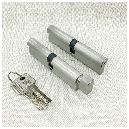 Door Cylinder 100cm Security Copper Door Lock Cylinder Interior Bedroom Living Lock Handle 5 pcs Brass Key Locking