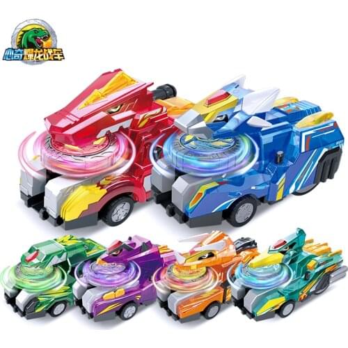EAKI Xin Qi Bao Long Zhan Che Tyrannosaurus Rex Gyro Chariot dinosaur beyblade toys for children boy