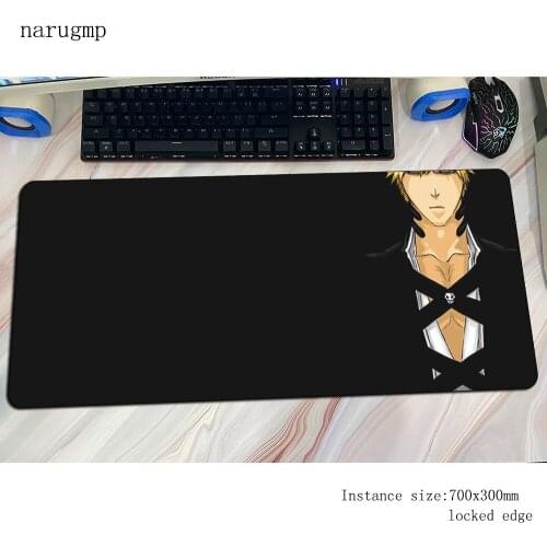 Ichigo Kurosaki mouse pad gamer 800x300x3mm gaming mousepad hot sales notbook desk mat cute padmouse games pc gamer mats gamepad