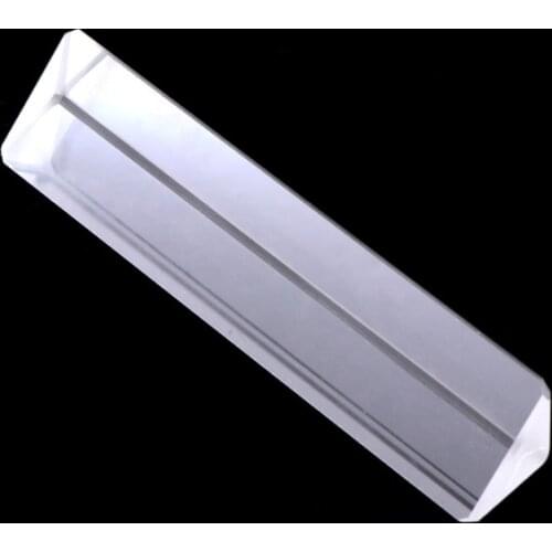 K9 Optical Glass Right Angle Reflecting Triangular Prism For Teaching Light Spectrum