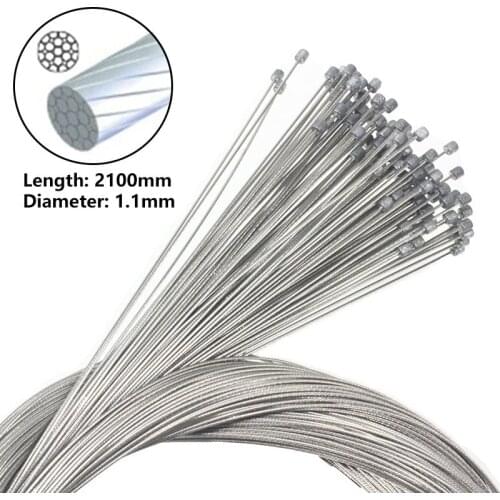 Bicycle Shift Cables Mountain Road Bike Shift Inner Cable Grinding Stainless Steel Derailleur Cable 2100x1.1mm Bike Accessories