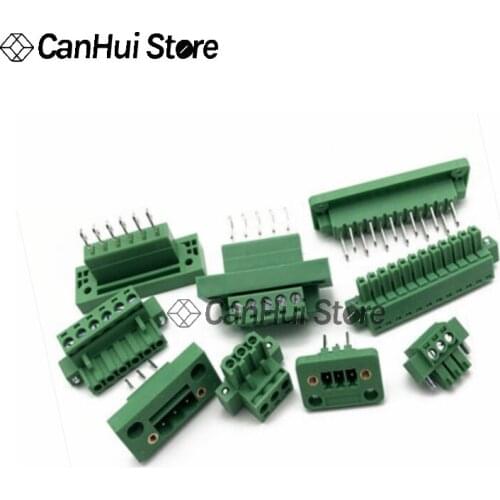 KF2EDGWB 3.81/5.08mm 2/3/4/5/6/7/8/9/10/12/14/16/18/20/22/24Pin Wall Terminal Plug Type Connector PCB Screw Terminal Block