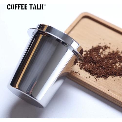 COFFEE TALK Stainless Steel Coffee Dosing Cup Powder Feeder Part for 58mm Espresso Machine Dosing Cup
