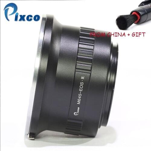 Pixco For M645-EOS R Lens Mount Adapter Ring for Mamiya 645 Lens to Suit for Canon For EOS R Mount Camera + Gifts