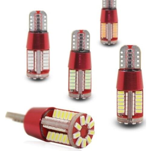 2PCS New decode width indicator lamp T10-4014-57SMD 57LED car width indicator bulb super bright license plate lamp
