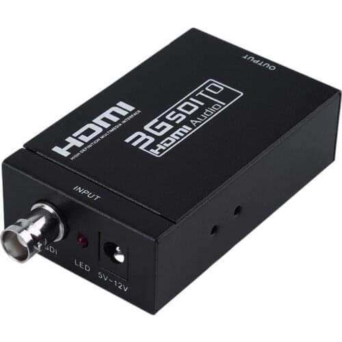 Mini 3G HDMI to SDI Converter 1080P SDI 3G-SDI HD-SDI to HDMI Adapter Black US Plug
