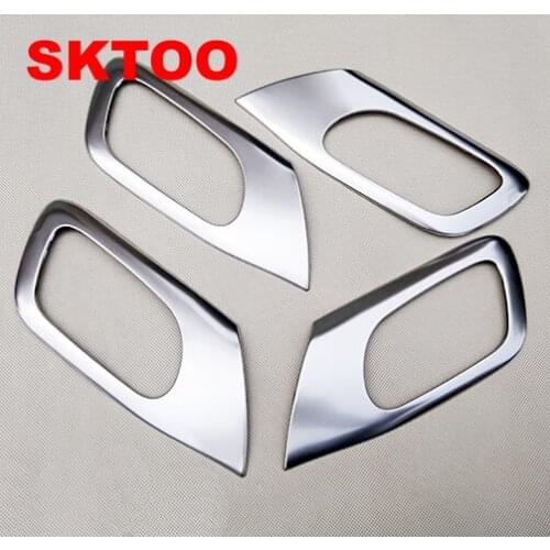 For 2010-2017 Citroen C5 modified special inner door bowl decorative frame / interior sequins handle bright