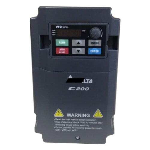 New VFD007CB21A-20 VFD-C200 Variable Frequency AC Motor Driver 1 Phase 220V 750W 1HP 5A 600HZ