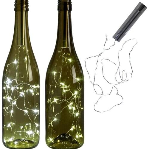 New Battery Power Bottle Lights 1.5M 15LEDs String Lights Fairy for Bistro Wine Bottle Bar Decoration Party Valentine Bar