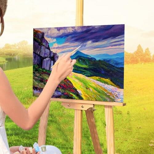 Landscape Montenegro Painting By Numbers Set Oil Paints 50*70 Canvas Painting Loft Wall Picture Crafts For Wholesale