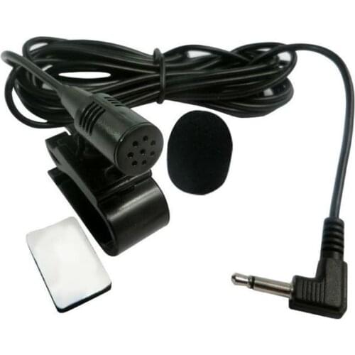 Professional Car Audio Microphone 3.5mm Clip Jack Plug Mic Stereo Mini Wired External Microphone For Auto DVD Radio 3m Long