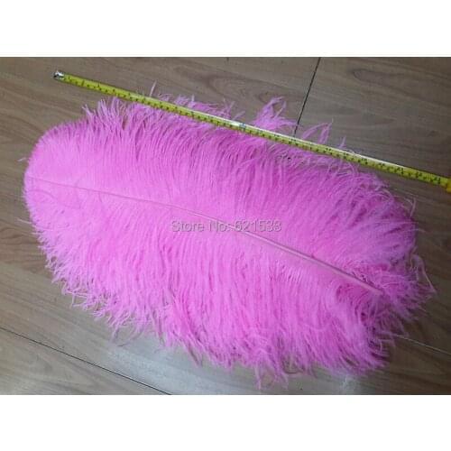 Pink Ostrich Feather Drab (20 feathers) DIY ostrich feathers for fascinators, wedding centerpieces, bouquets,millinery 55-60CM