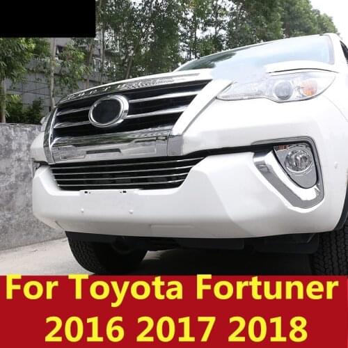 Mesh decorative frame fog lamp frame fuel tank cap body trim modified special car accessories For Toyota Fortuner 2016 2017 2018