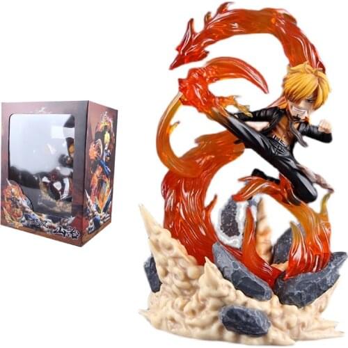 One Piece Figures Luminous Diable Jambe Sanji Anime Figures Battle Special Effects Models Action Toy Figure Toys for Children