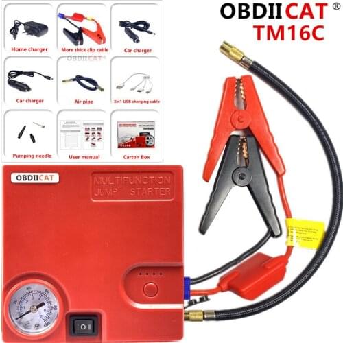 TM16C Newest Auto Jumper Engine Power Bank 12V Car Starter Air Pump with best price