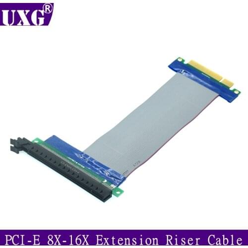 PCI Express PCIE Riser Card Extender PCI E 8X to 16X Slot PCI-E Riser Adapter Extension Cable PCIe X8 Gold Plated For BTC Mining