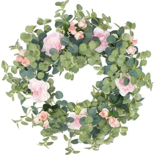 Spring Summer Front Door Wreath All Weather Outdoor Wreath That Lasts for Years, Wall Wedding Party Garden Home Decor