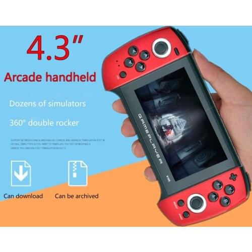 X18Plus Handheld Game Console 4.3 Inch Large Screen Dual Joystick 64-bit Classic Games Support High Quality and Brand New