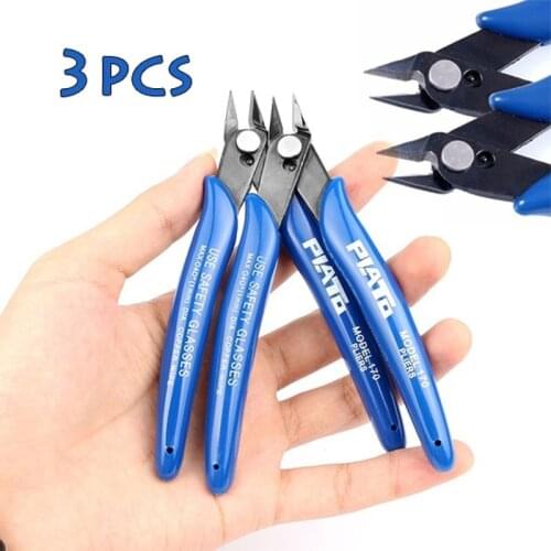 1/3 PCS Mini Nose Cutting Plier Electrical Wire Cable Cutter Metal Side Snips Flush Pliers Convenient Durable Tool