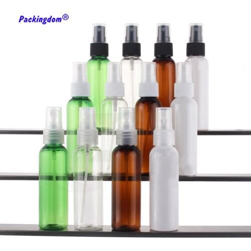 20pcs Empty Spray Bottles Perfume Sprayer Small Round Toner Mist Atomizer Cosmetic Containers Travel Bottle Colored Plastic 60ml