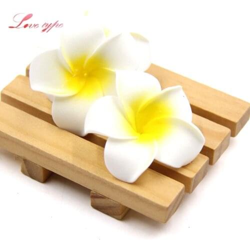 25PCS 2Size Artificial Flowers Plumeria Hawaiian Flowers Frangipani Egg Flowers DIY Craft Wedding Party Decoration Floral Wreath