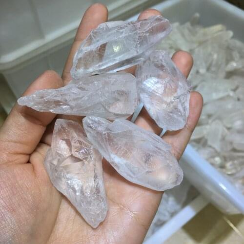 5pcs High quality Brazil natural skeletal crystal rough gemstone reiki healing meditation energy crystals for home decoration