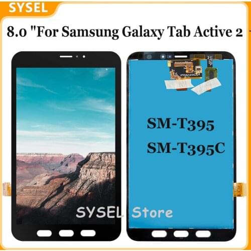 8.0 "For Samsung Galaxy Tab Active 2 T395 Lcd SM-T395 SM-T395C LCD Touch Screen Glass Lcd Display Assembly Free Tools
