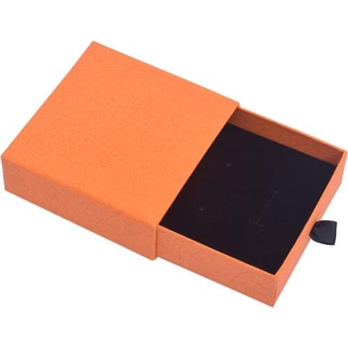 2021 New Arrive Colorful Cardboard Kraft Jewelry Packaging Box Two Size For Earrings Pendant Necklace Storage Case Gift Package