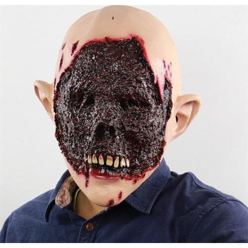 Cosplay Horror Latex Party Masks Helmet Halloween Scary Party Props Masks Halloween Costume Horrible Mask for Adults Headgear