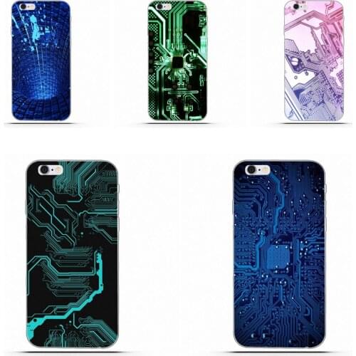 Lovely Phone Accessories Case For Xiaomi Redmi 5 4A 3 3S Pro Mi4 Mi4i Mi5 Mi5S Mi Max Mix 2 Note 3 4 Plus Motherboard Circuit