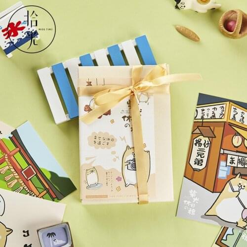 New 30 Sheets/Set Shiba Inu holiday Postcard /Greeting Card/Message Card/Birthday Letter Envelope Gift Card