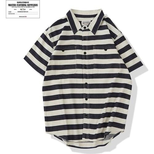 Okonkwo New Mens Short Sleeve Striped Clothing Outdoor Trekking Cycling Combat Fishing Tops Camping Climbing AMI Frock Shirt