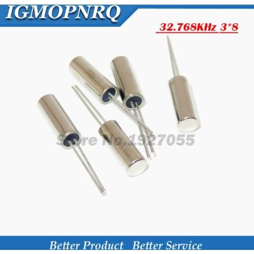 20pcs 32.768KHz Error 20ppm 3*8 32.768K 12.5pF Quartz crystal oscillator NEW